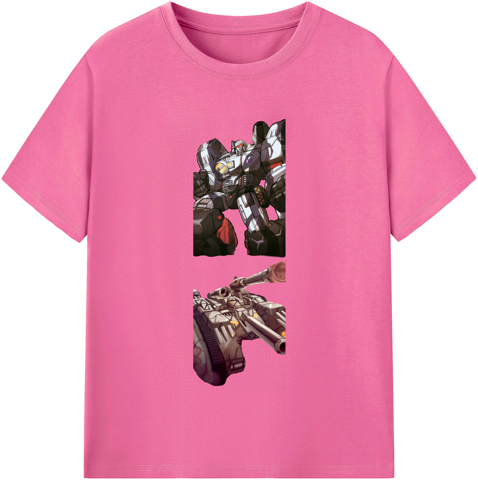 （画像用） Transformers トランスフォーマー レディースカジュアルプリントTシャツ（綿100％）
